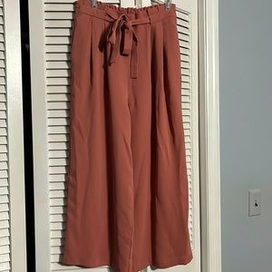 Zara Wide Leg Pink Pants